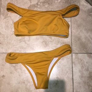Mustard Yellow Bathing Suit
